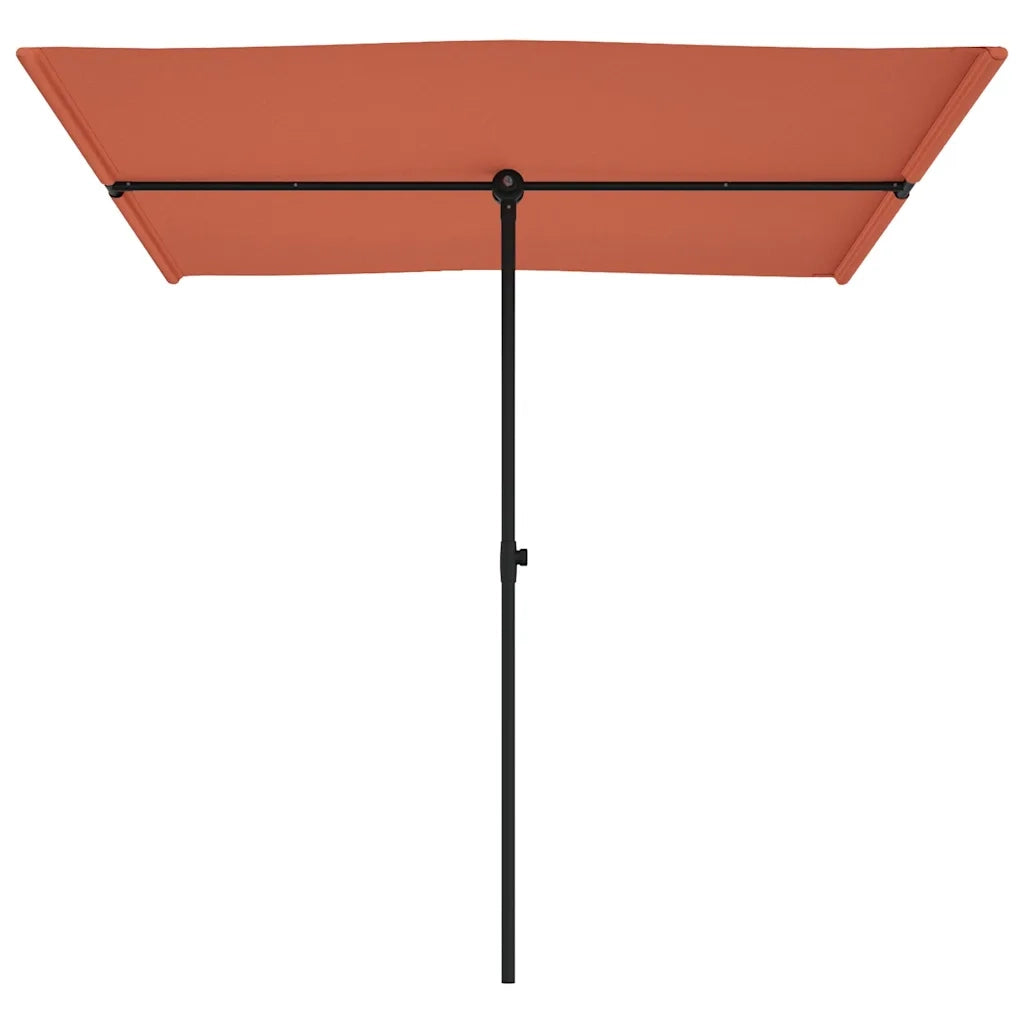 Ombrellone da Giardino Palo in Alluminio 2x1,5 m Terracotta 47341