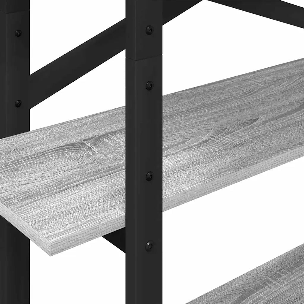 Libreria Grigio Sonoma 100 x 33,5 x 140 cm Legno multistrato 883943