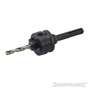 Mandrino sega a tazza attacco SDS Plus Silverline 6 mm trapano pilota HSS inclusa - 14 - 30 mm