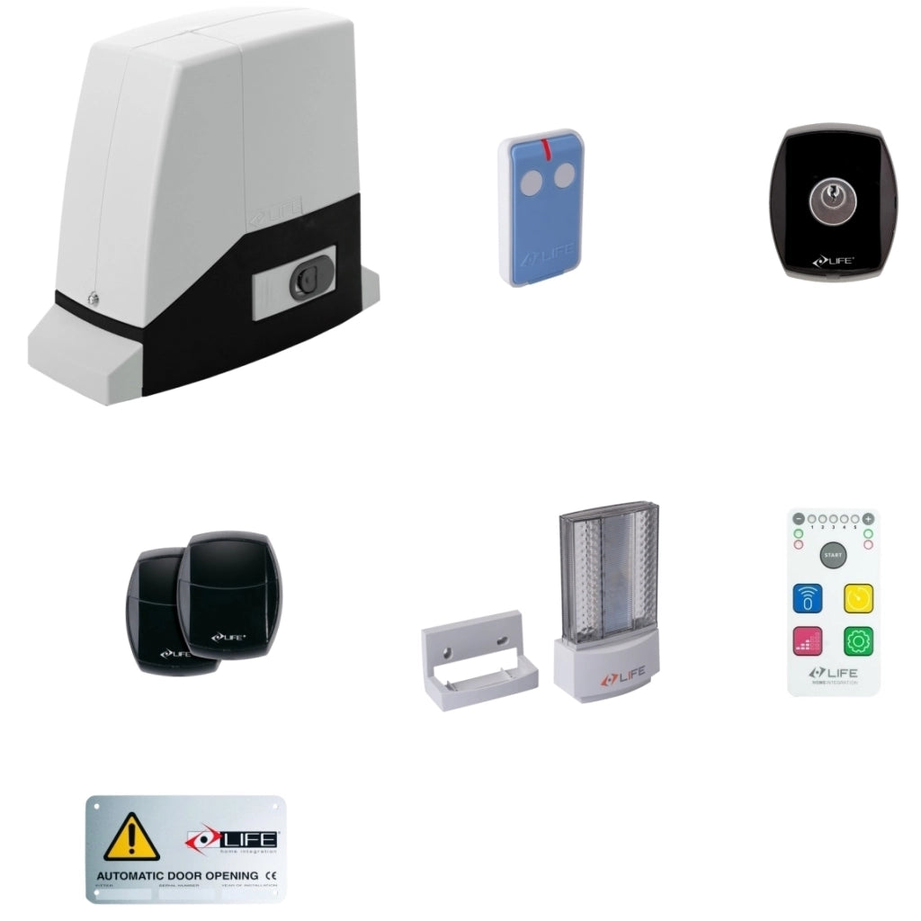 KIT PER CANCELLO SCORREVOLE LIFE SETUP AC15RM DL 1KT0600001 AUTOMAZIONE GARANZIA