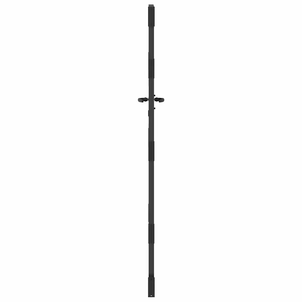 vidaXL Cancello da giardino con blocco Nero 105 x 200 cm