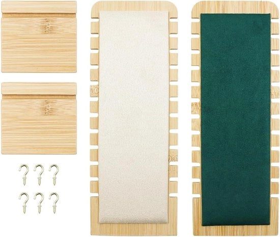 Display per catena con 12 slot per catene e bracciali - Organizzatore per gioielli con catene più lunghe