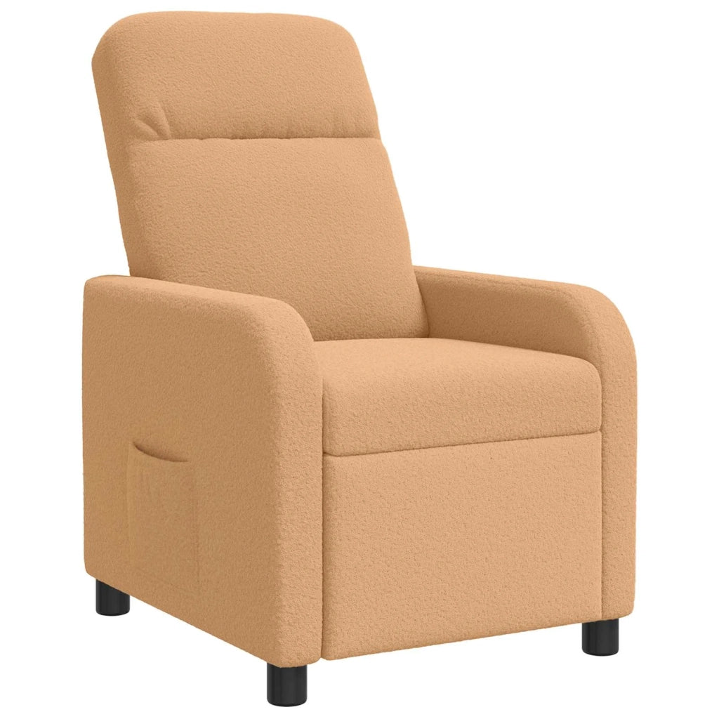 Divano Sedia-Poltrona reclinabile Beige Boucl¨¦