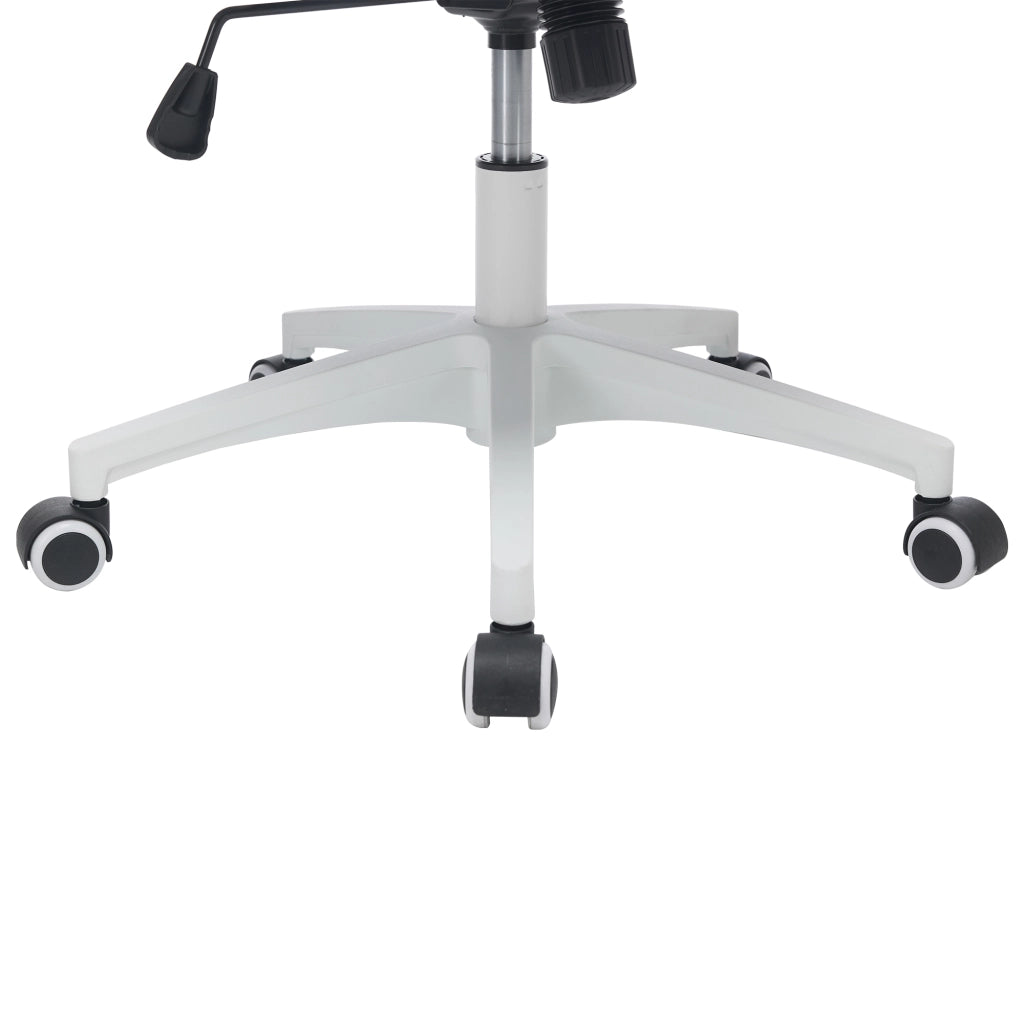 Sedia da Ufficio Ergonomica con Supporto Lombare, Braccioli Ribaltabili, Schienale in Rete, Imbottita Rosa