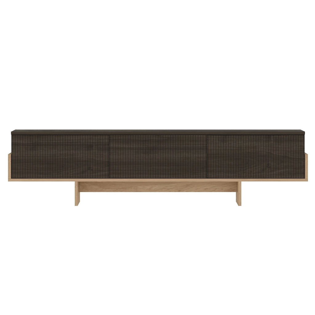 Porta TV in legno "Hege" - 180 x 30 x 44 cm - Marrone