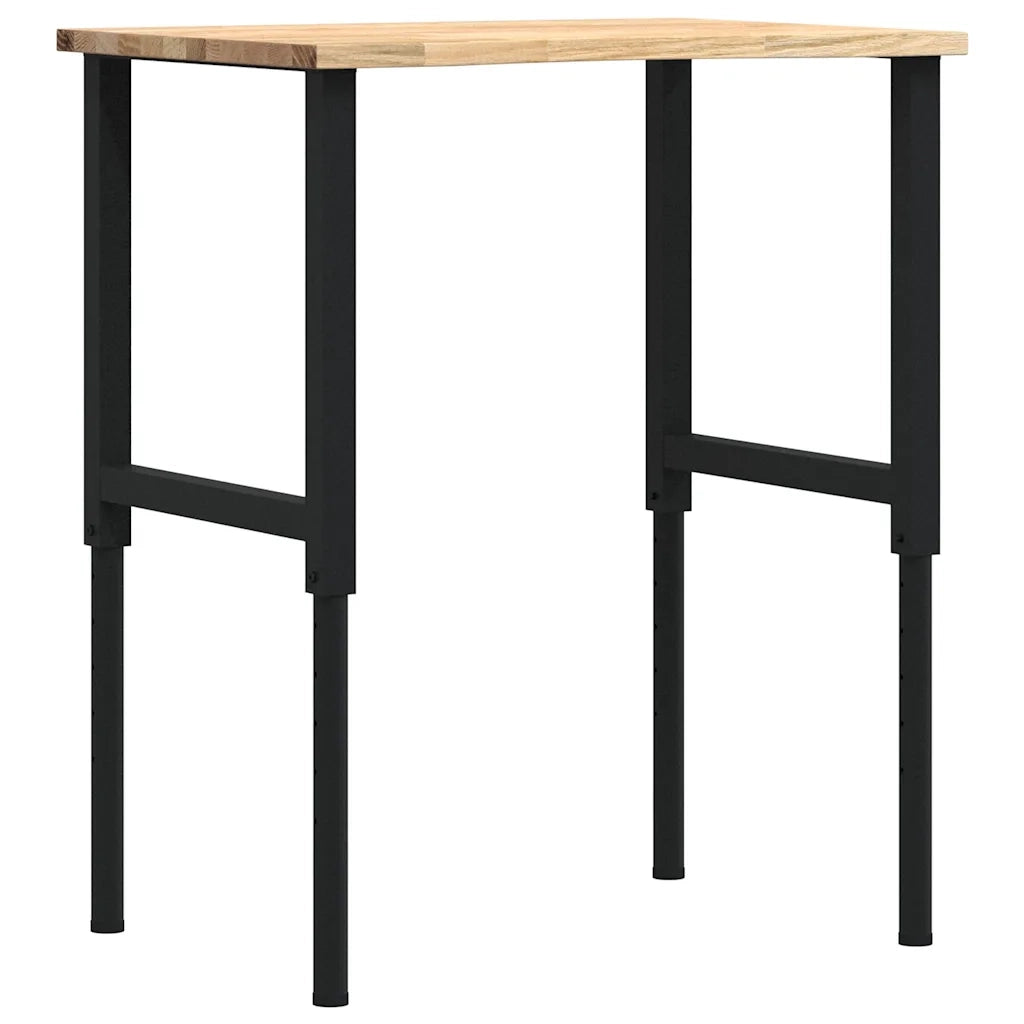 Banco da Lavoro 80x60x(71,5-98) cm Legno Massello Rovere CFW6956213