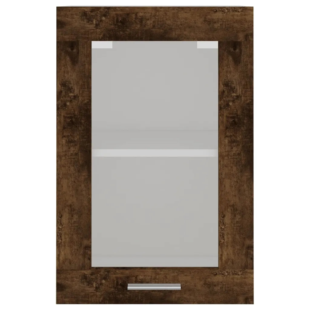 Armadio pensile | Mobile Pensile ¡°Lyon¡± Vetro Rovere Fumo 40x31x60 cm
