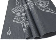 Mat antislip per yoga con allineamento mandala - materiale ecosostenibile - 4 mm - ultra leggero - pilates yoga stretching - allenamento domestico - fitness generale