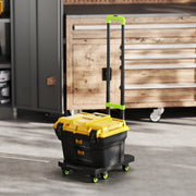 CARRELLO PORTATUTTO PIEGHEVOLE 48-62,5 x 35 x 102 cm Metallo Verde