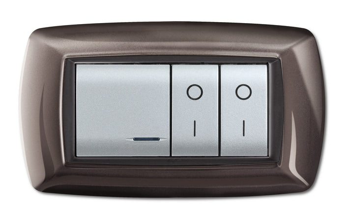 placca life mod. living plastica alluminio notte 4 posti cod:ferx.93695