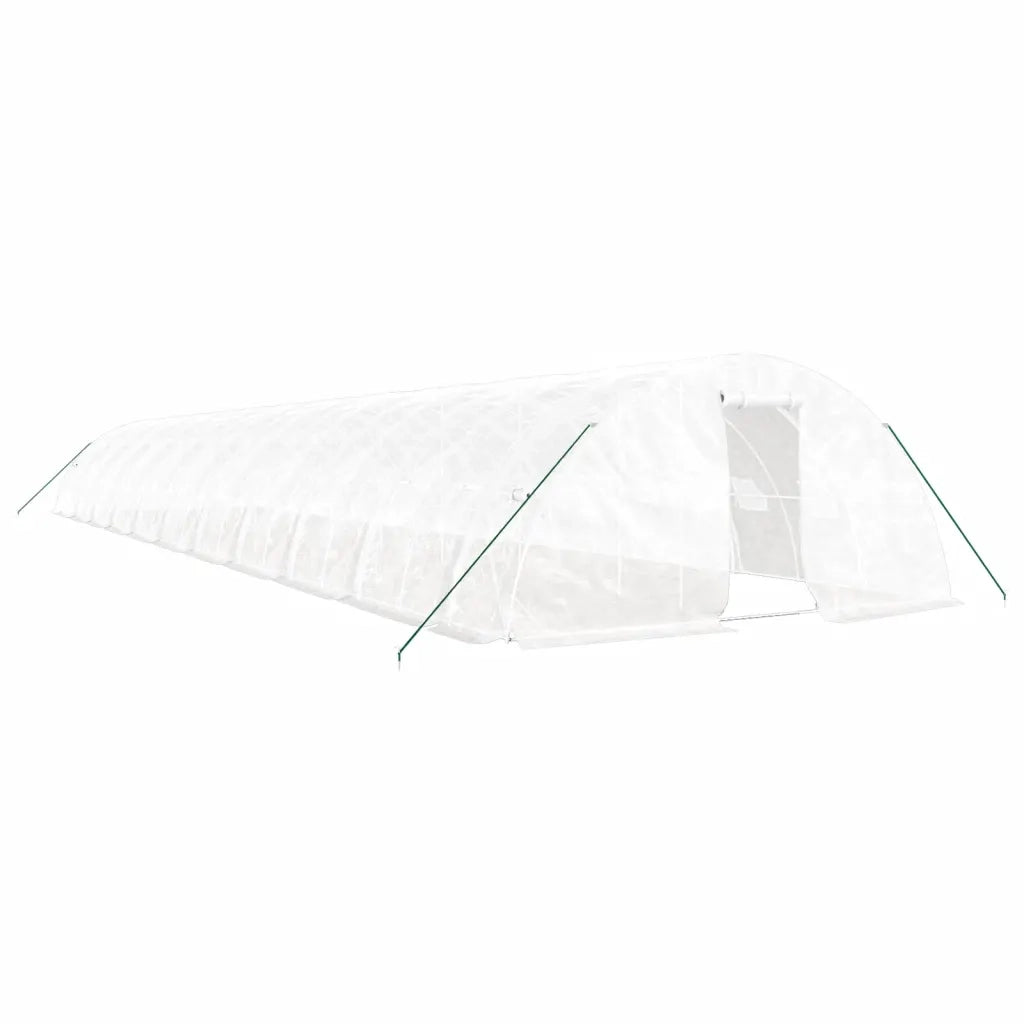 Serra con Telaio in Acciaio Bianco 110 mÂ² 22x5x2,3 m