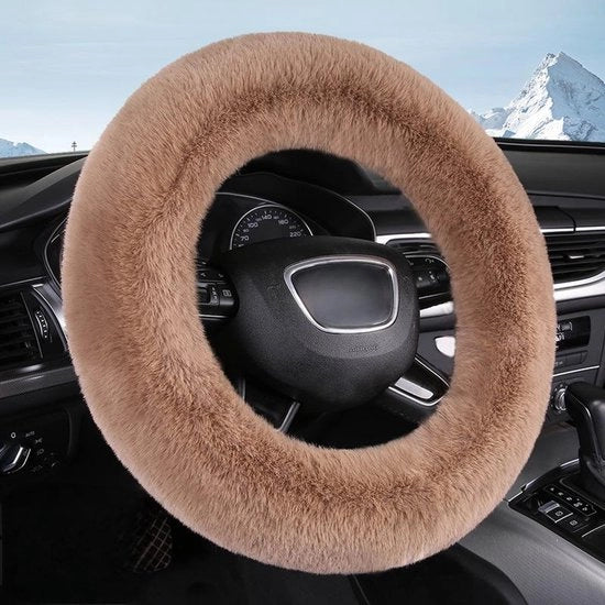 Guida auto, guida universale morbida con piumino, guida antiscivolo, guida invernale, diametro 38cm.