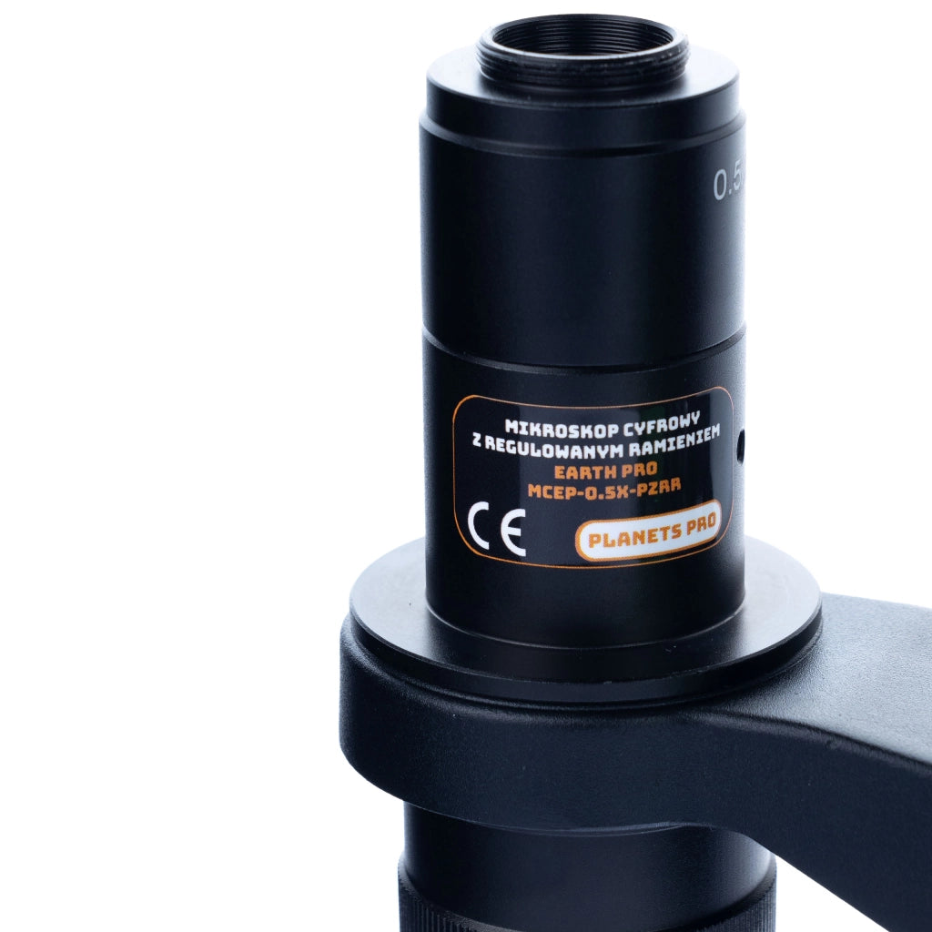 Mikroscopio Digitale Earth Pro MCEP-0.5X-PZRR – Zoom 7-45x, Braccio Regolabile | Oculare 360°, LED 56x
