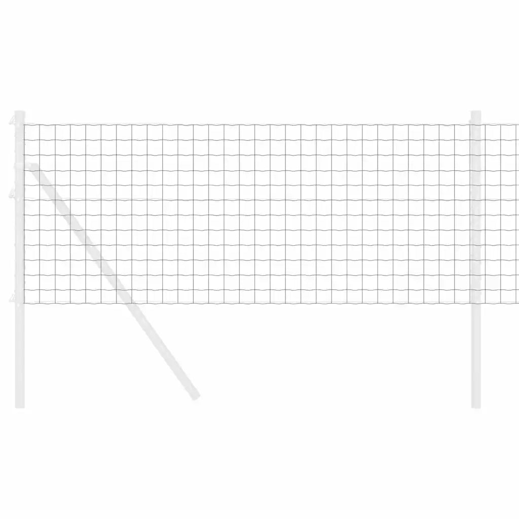 Recinzione Euro Grigio 0,8 x 25 m Ferro rivestito in PVC 42004516