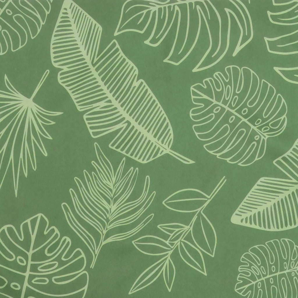 Cuscini per sedie 4 pcs Verde e Bianco 50 x 50 x 4 cm 361090