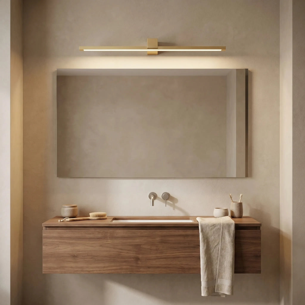 Applique Da Bagno Led Swe048-1w 80cm Gold Brush