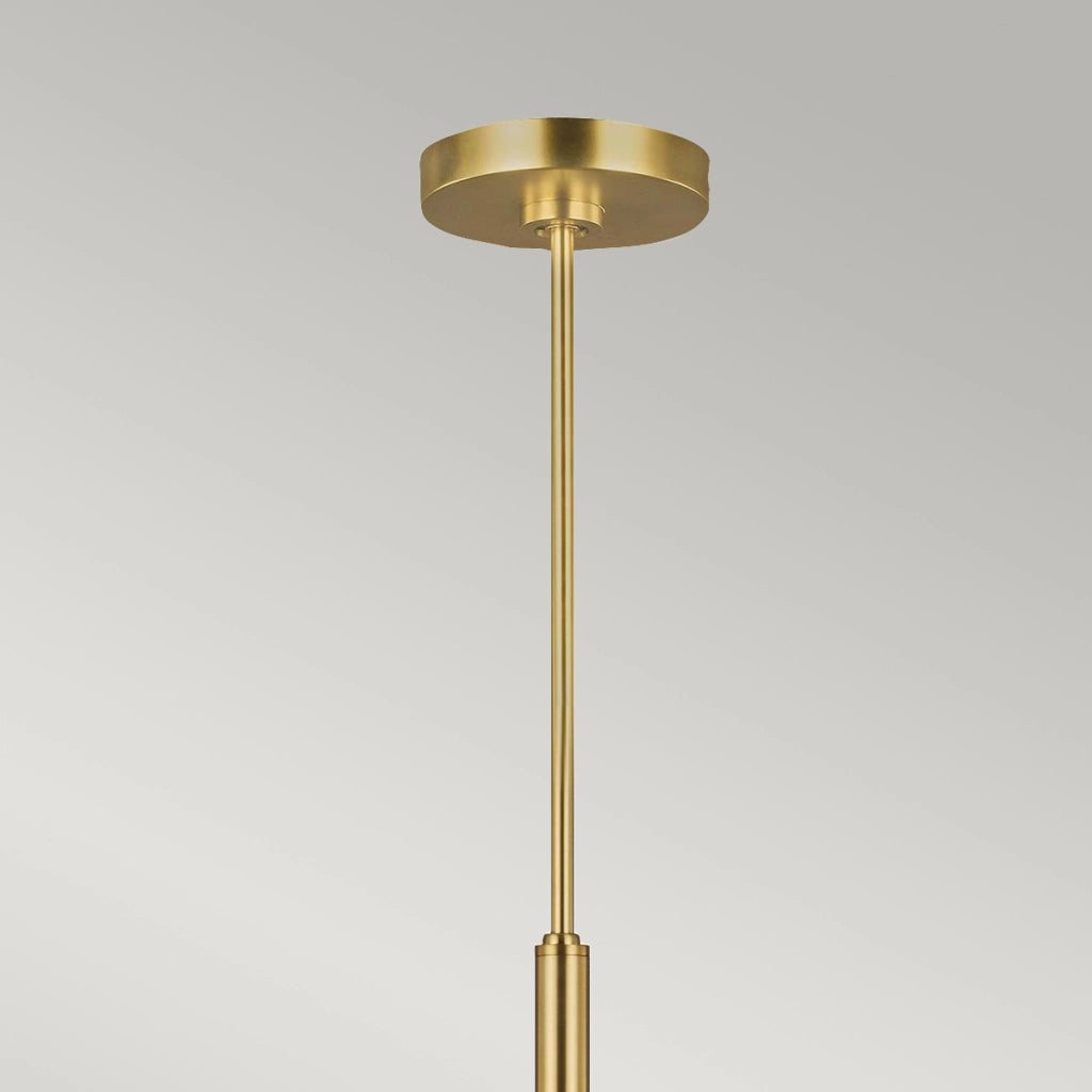 Lampadario sospeso Brianna Feiss ottone ossidato 6 luci