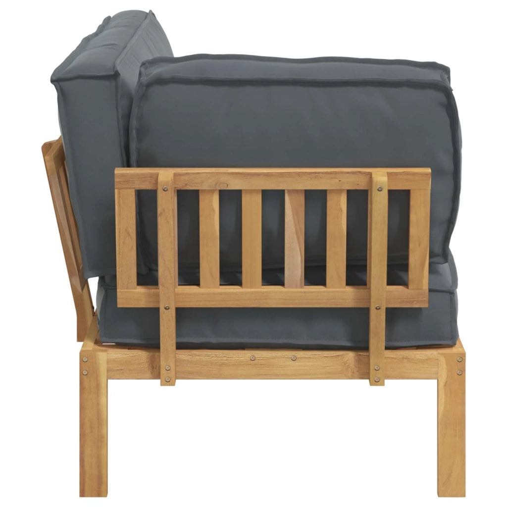 Set di divani con cuscino Antracite 133 x 92 x 69 cm