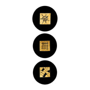 Set di 3 piatti decorativi da parete Tris in legno design moderno | Duzzle