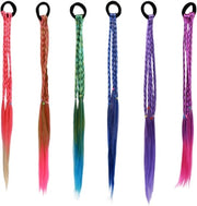 Set di 2 Bando di Capelli Colorati per Bambine con Treccia, Accessori per Capelli per Ragazze, Bando di Capelli con Treccia per un Aspetto Giocherellone