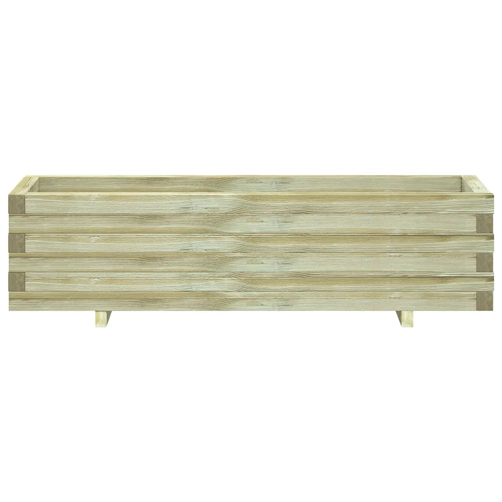 Fioriere | Cassetta per fiori | Letto Rialzato 120x40x30 cm in Legno Rettangolare
