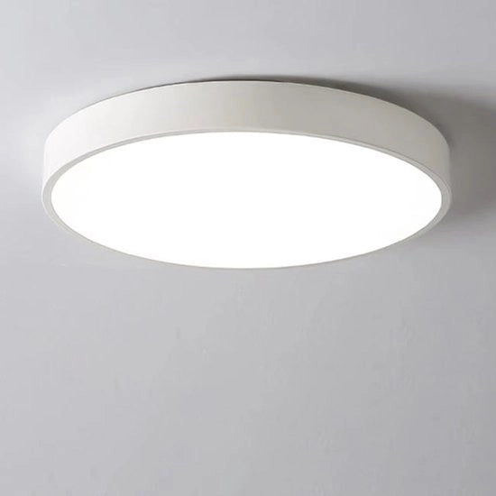 Lampada da soffitto LED con temperatura di colore, lampada da soffitto in stile moderno e creativo, 3 temperature di colore, camera da letto (bianco, 30 cm).