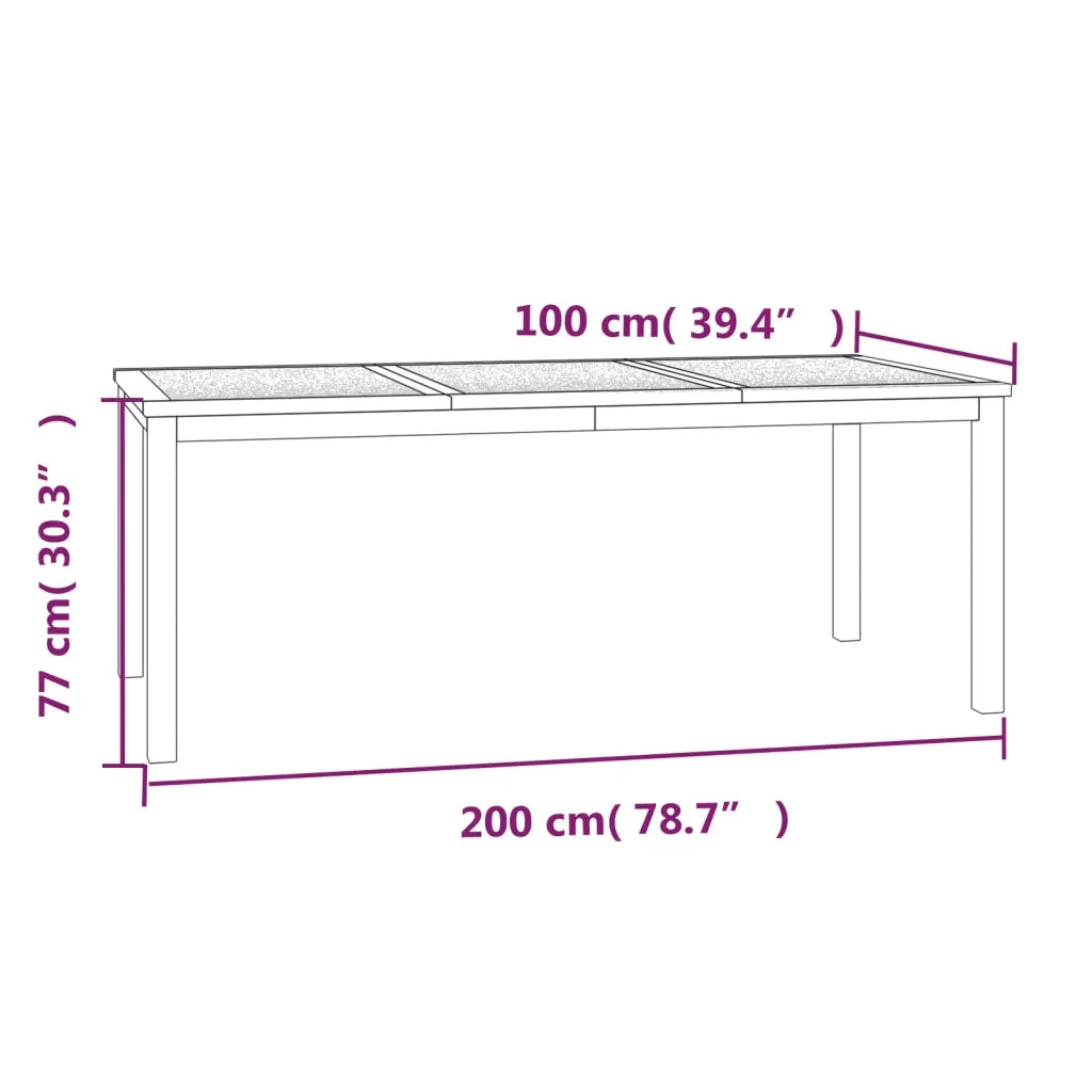 Set da Pranzo per Giardino 9 pz in Legno Massello di Teak 3157192
