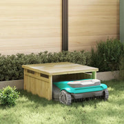 Garage per tosaerba Marrone 73.5 x 81.5 x 38.5 cm 42013030