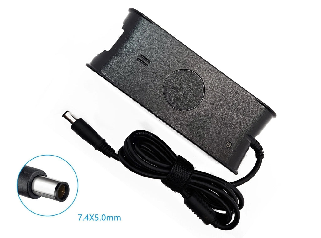 Bundle Alimentatore compatibile Dell 90w 19,5v 4,62A per Notebook Laptop Inspiron Precision Latitude Studio XPS Tiny Mini PC con Spinotto Ago Grande da 7,4*5,0mm + Adattatore da 4,5*3,0mm
