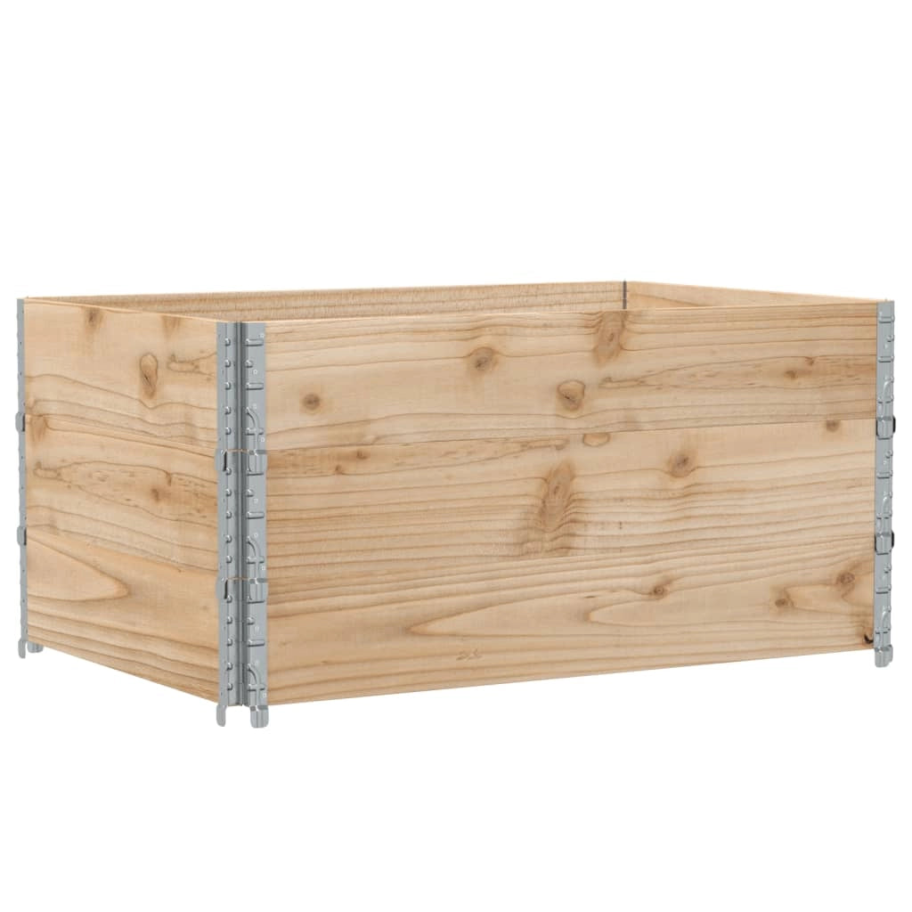 Fioriera rialzata per piante fiori terrazzo giardino 120 x 80 cm legno massello di pino marrone 02_0037403