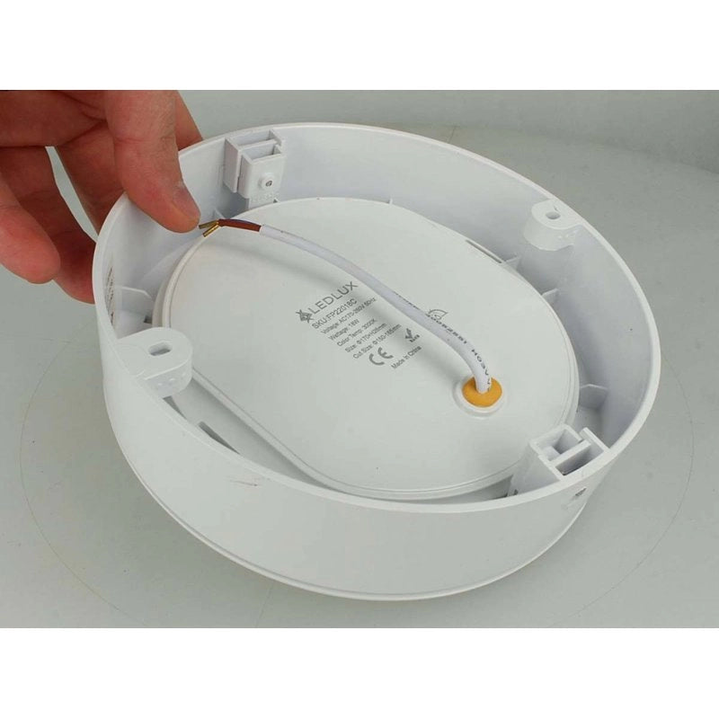 Struttura Carcassa Da Plafone Rotondo 120X38mm Per Faretto Led Da Incasso 9W