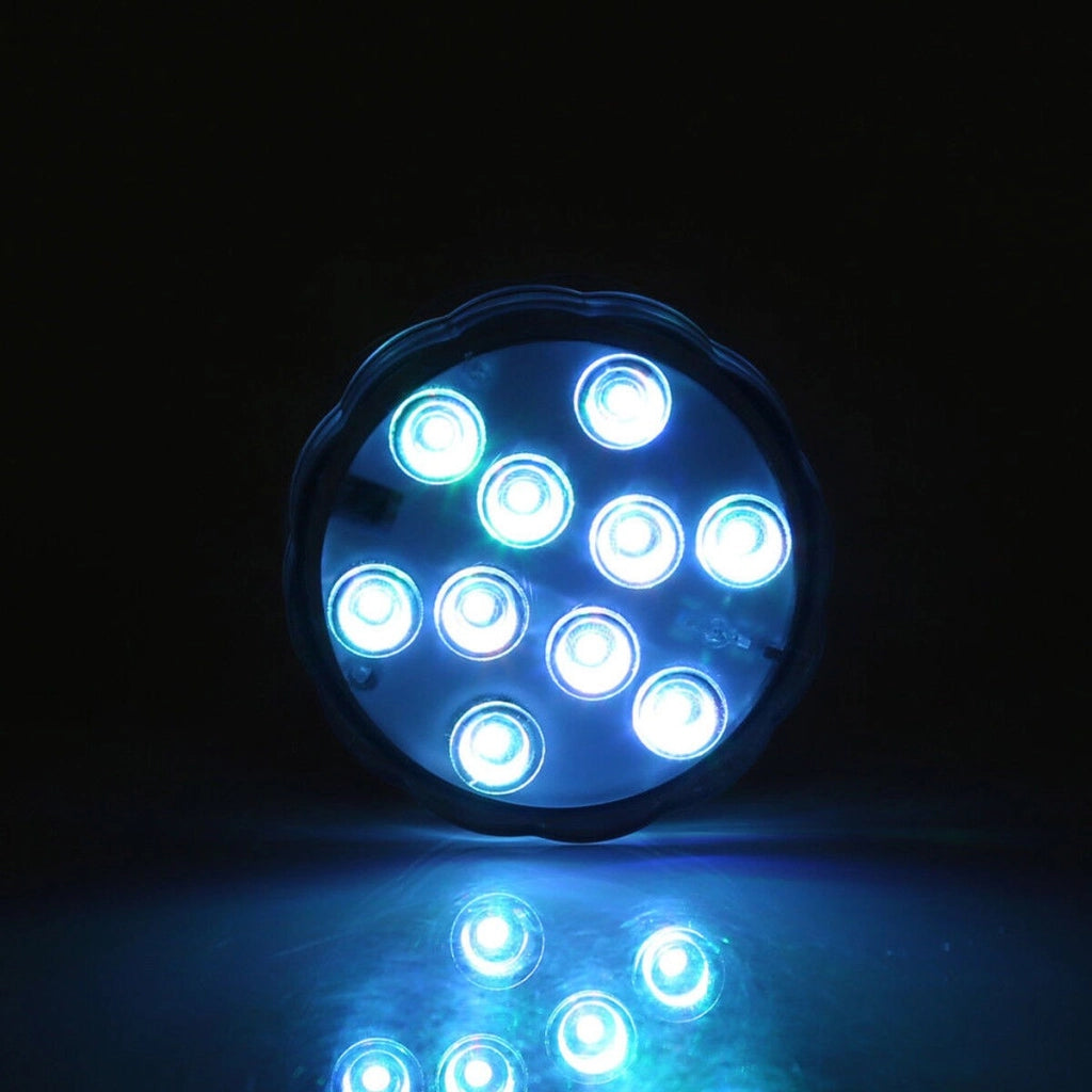 LAMPADA 10 LED LUCE CON TELECOMANDO ACQUARIO SOMMERGIBILE RGB IP65 IMPERMEABILE - Driwei