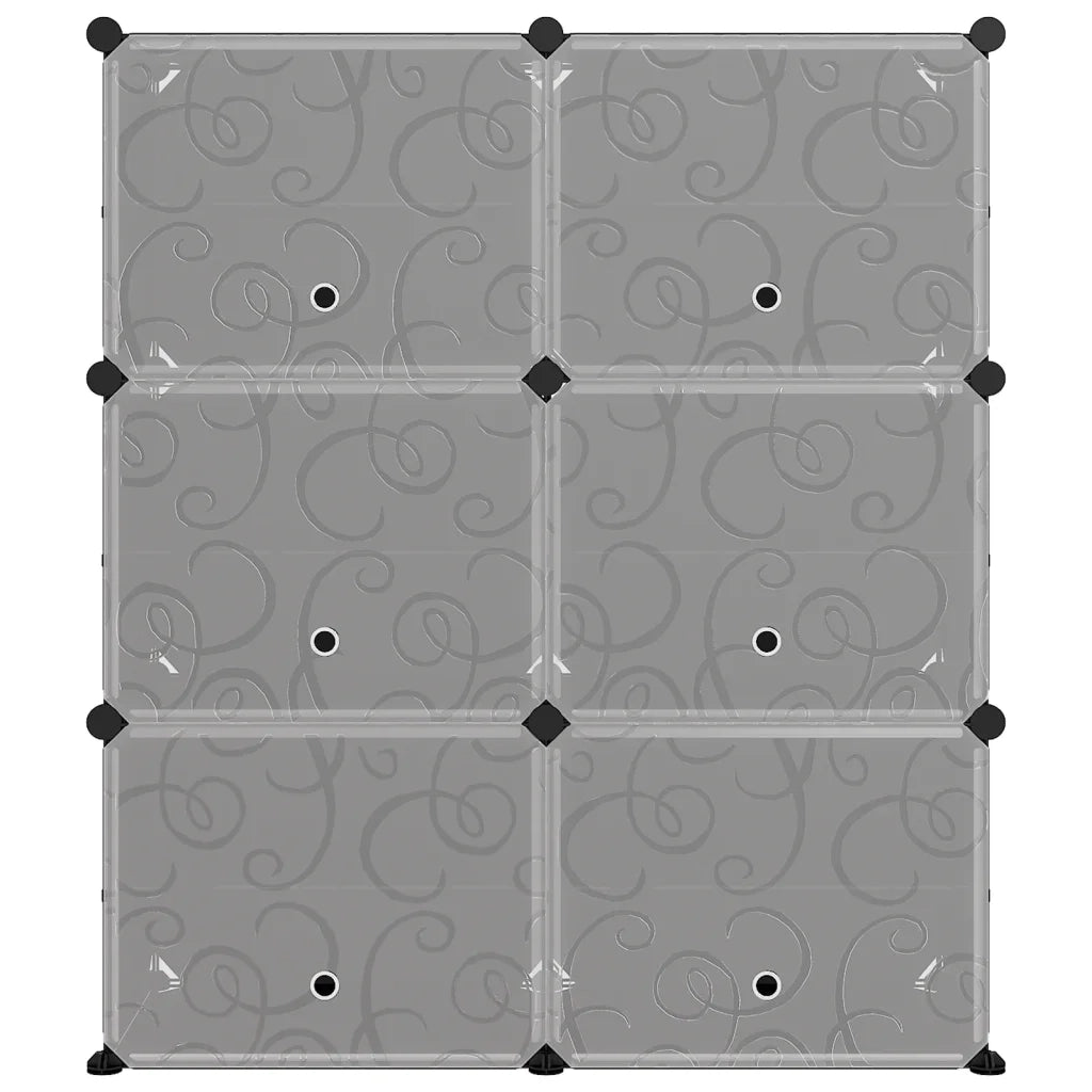 Scarpiera Nera 84,5x31x93,5 cm in PP cod mxl 42706