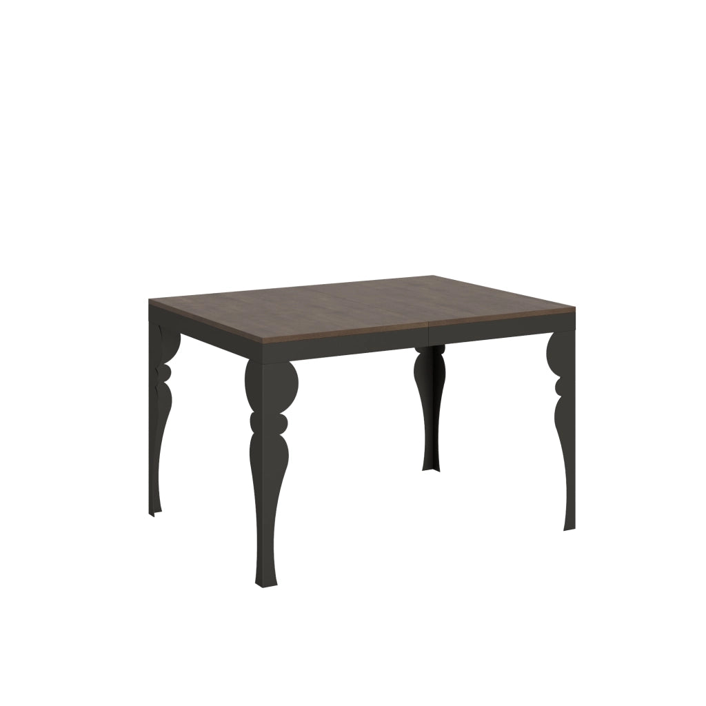 Tavolo allungabile 90x120/380 cm Paxon Evolution Noce telaio Antracite