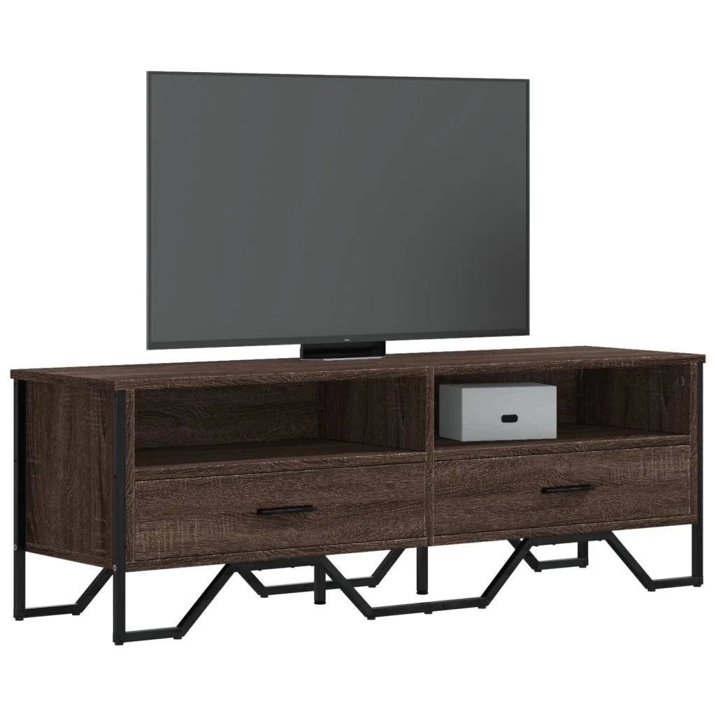 vidaXL Mobile Porta TV Rovere Marrone 122x34x41cm in Legno Multistrato