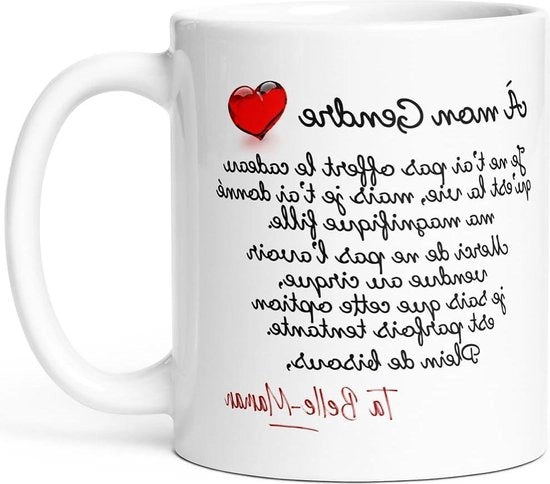 Tazza con Messaggio di Umorismo per Stepfiglio - Regalo Originale per Marito Moglie Famiglia - Collezione Luigi Ceramica 11oz