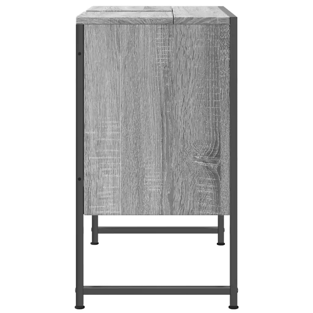 Mobile Lavabo Bagno-Armadietto da bagno Grigio Sonoma 60x33x60 cm Legno Multistrato
