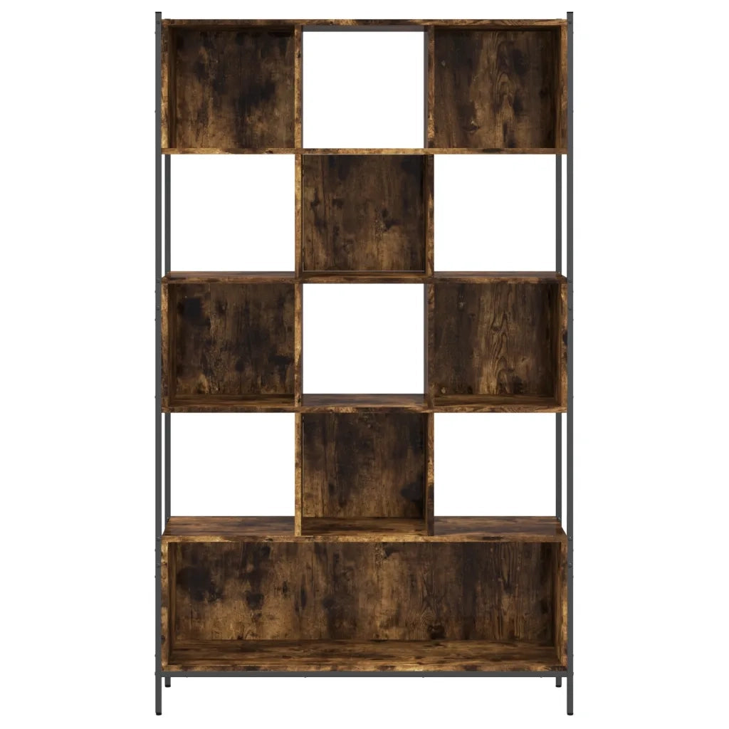 Libreria Rovere Fumo 102x28x172 cm in Legno Multistrato 3213659