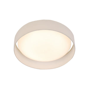Plafoniera Contemporanea Gianna Tessuto Bianco Policarbonato Led 15,1W 3000K