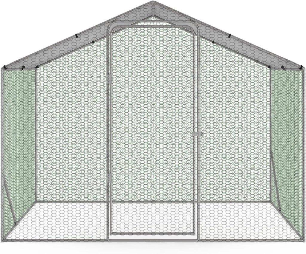 Box per polli di 3 m². Parco con recinto di 2,20x1,4 m. Acciaio galvanizzato