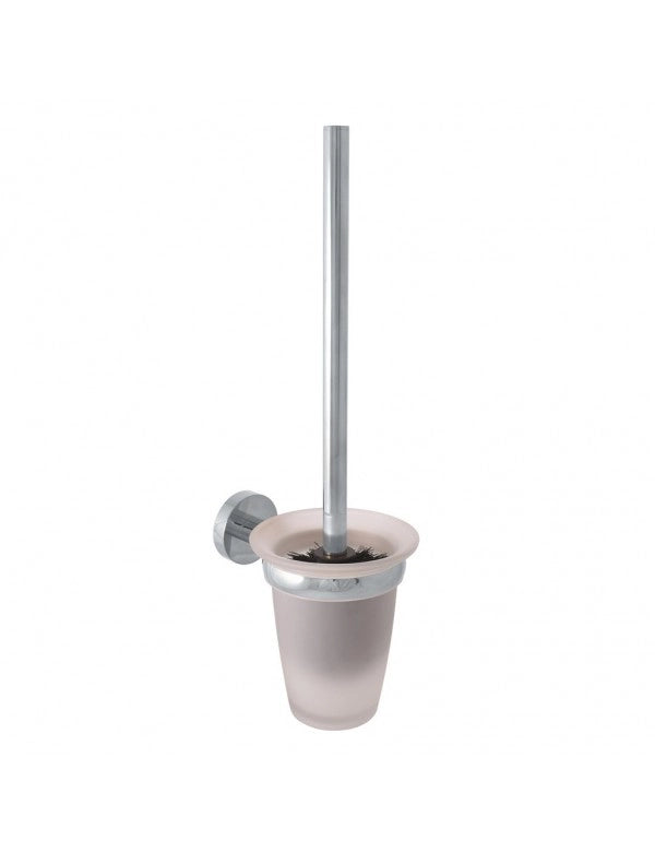 Scopino WC a parete COLORADO in vetro e ottone cromato 40cm