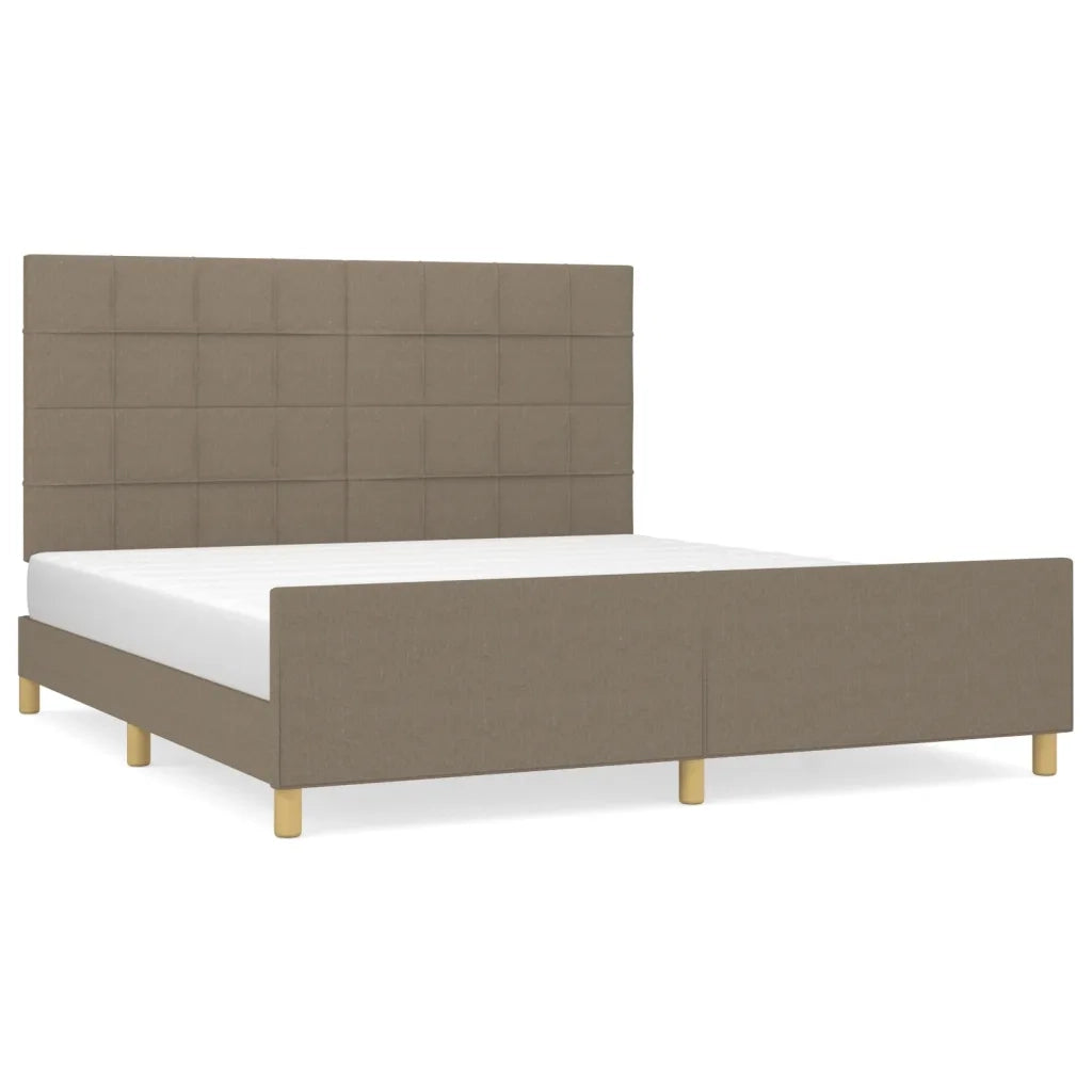 Giroletto senza Materasso Tortora 180x200 cm in Tessuto 3125077