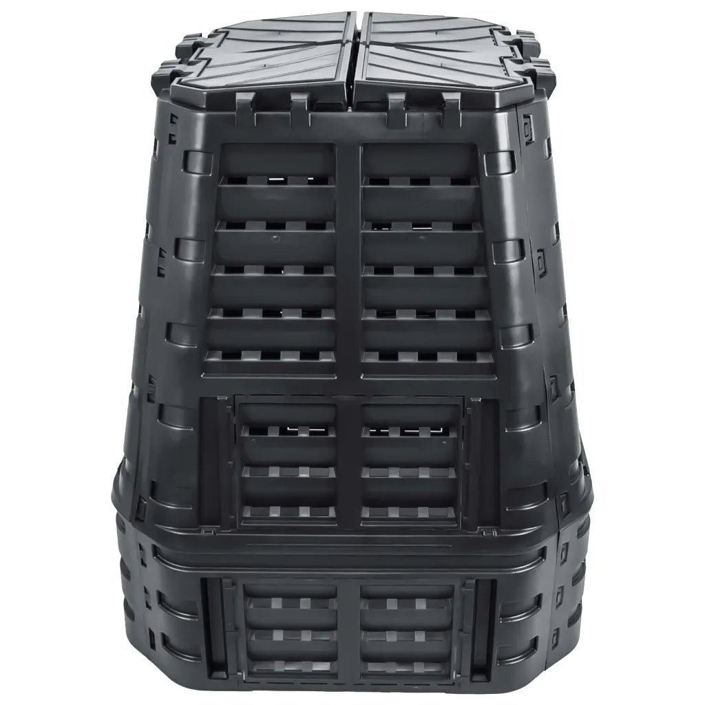 Compostiera da Giardino Nera 93,3x93,3x113 cm 740 Lcod mxl 117369