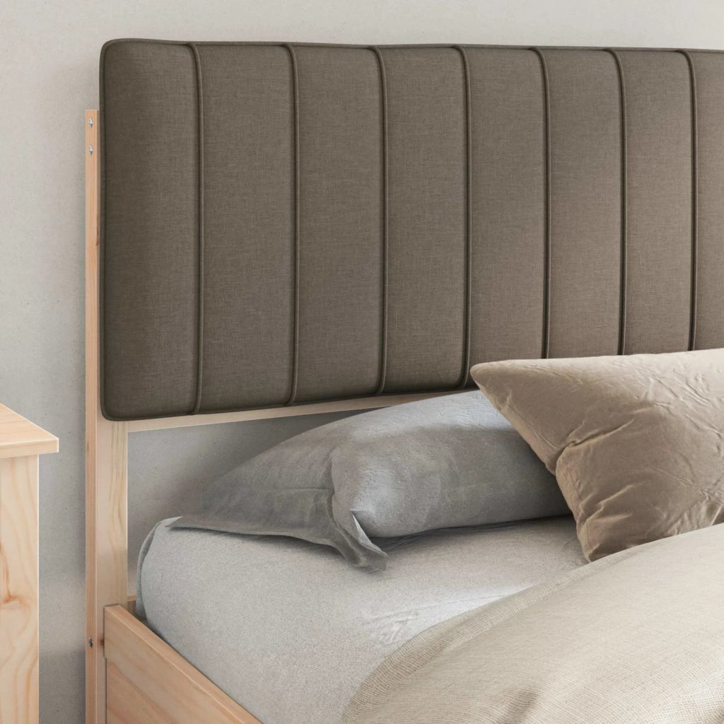 Letto con Testiera Rivestita Talpa 180 x 200 cm Pino massello