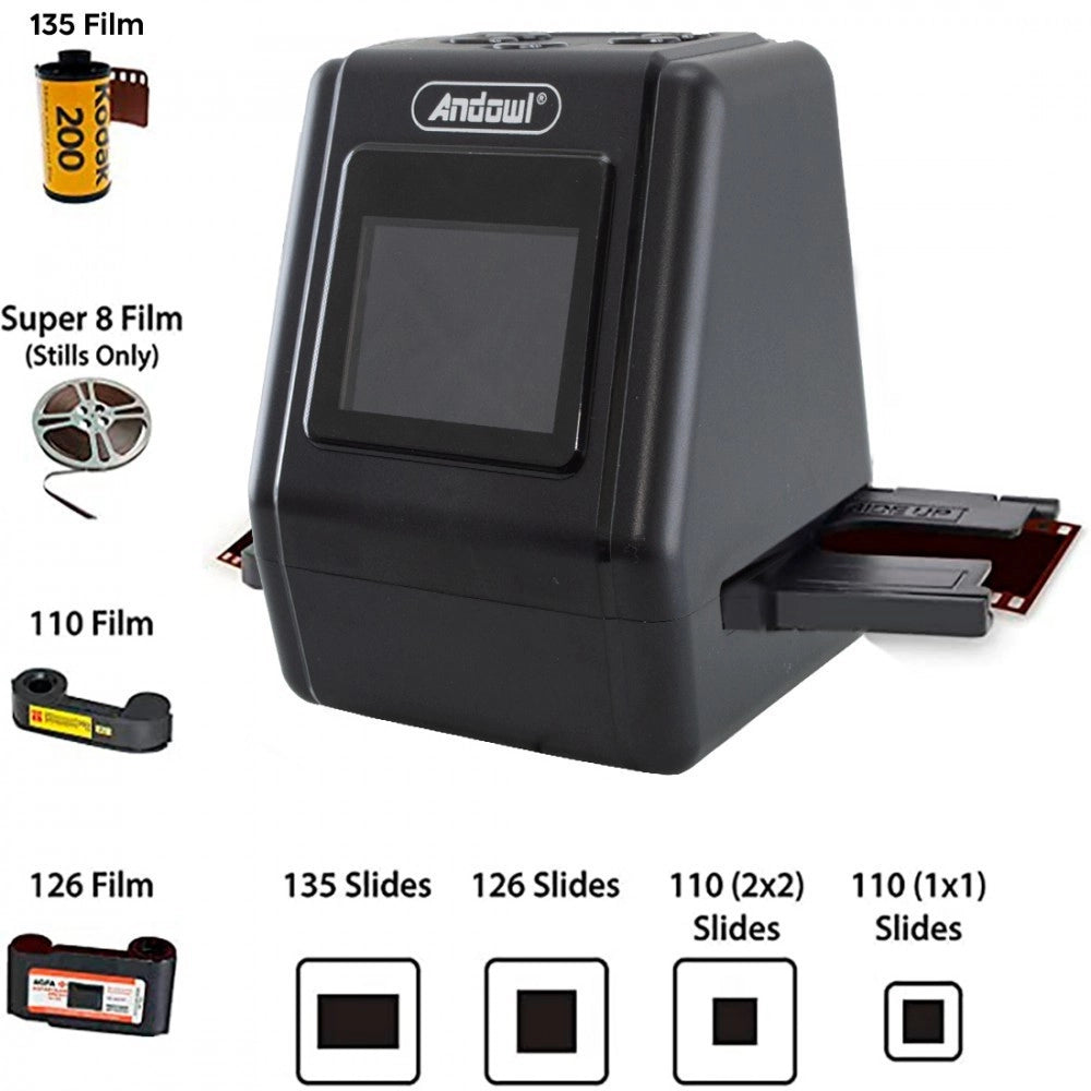 Trade Shop - Mini Scanner Digitale Per Pellicole Diapositive Negativi Film Portatile Q-smr1 -