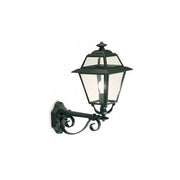 Applique In Alto Da Esterno Elegance Alluminio E Vetro Grigio 1 Luce E27