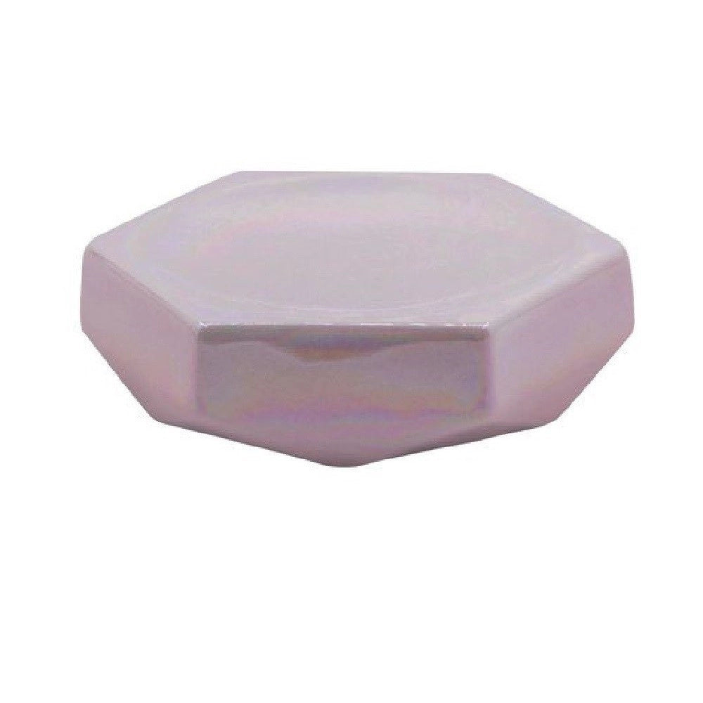 Trade Shop - Piattino Per Sapone Esagonale Effetto Visivo Portasaponetta Accessori Bagno 79941 -