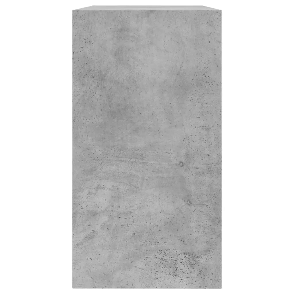 Scarpiera-Scaffale per scarpe Grigio Cemento 80x34x63 cm in Legno Multistrato