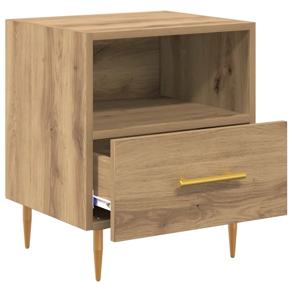 Comodino-Tavolino da notte Marrone 40 x 35 x 47,5 cm Legno multistrato 868832