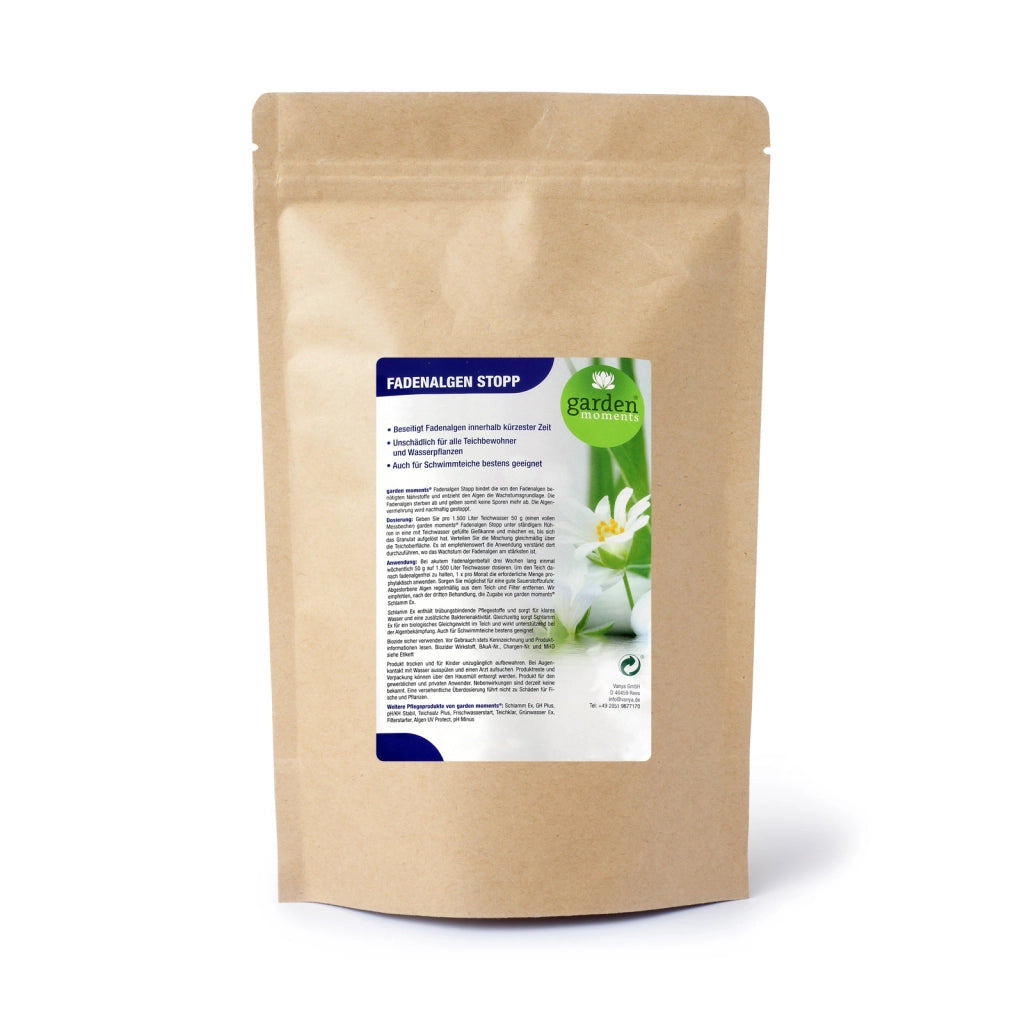 garden moments Alghe Stop 5000 g per 150000 l di acqua di laghetto Elimina le alghe